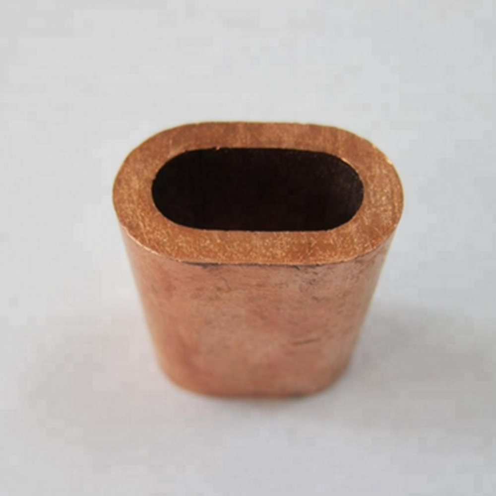 Copper Crimping Loops Sleeve Oval Crimp Ferrules Wire Rope Stop Sleeve for Wire Rope and Cable Ferrule