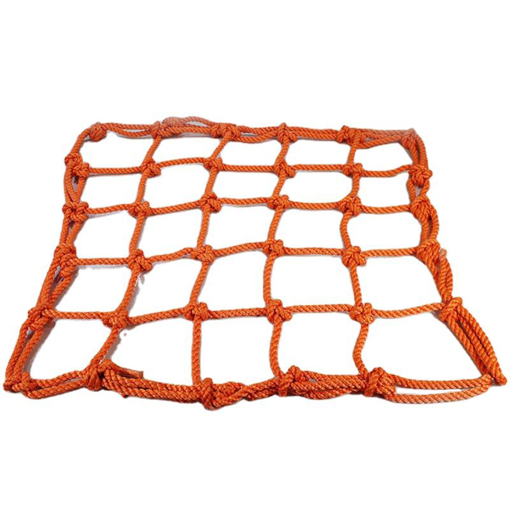 Hand Woven Net Knotted Braided Cargo Net Fall Arrest Safety Catch Net Marine Safety Guardrail Net