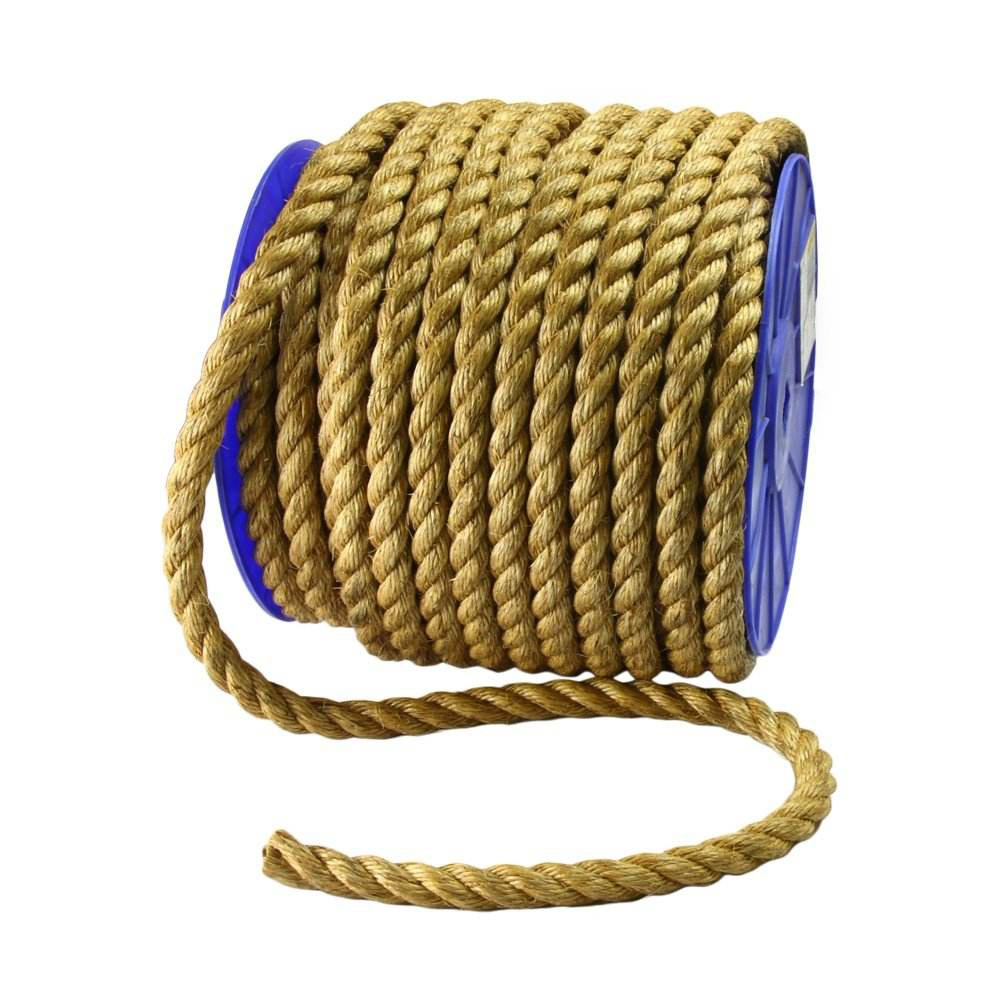 Manila Rope Sisal Rope Twisted 3 Strand Natural Hemp Fiber Ship Rope