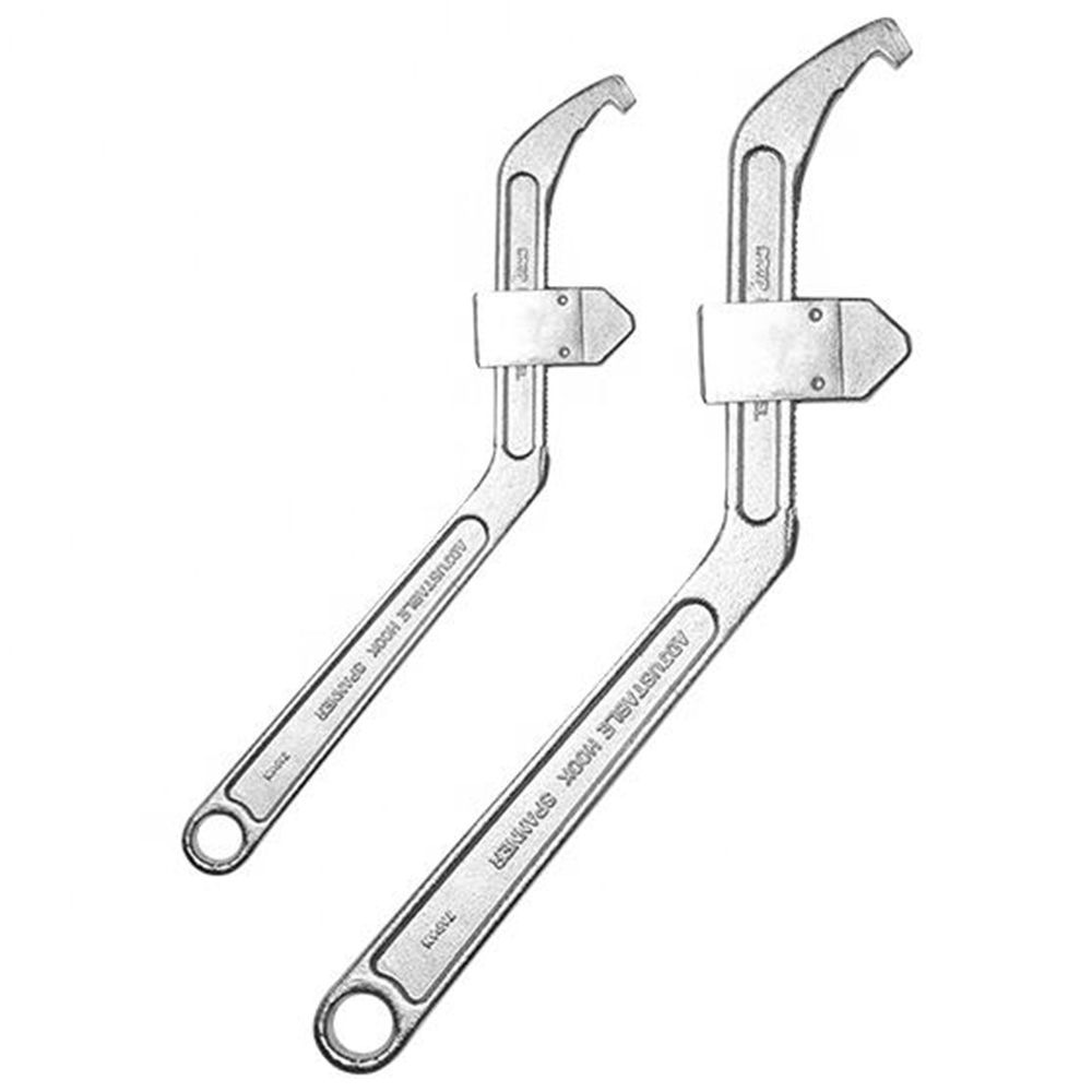 Adjustable Hook Spanner Wrench Multi-Function Flexible Household Hand Tools Adjustable Torque Wrench 95-165mm