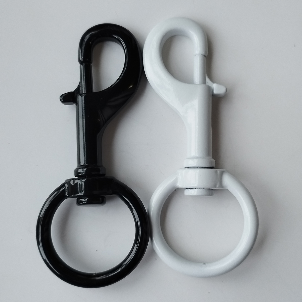 Single Ended Flag Bolt Snap Clips Metal Hook Trigger Clip Stainless Steel Swivel Eye Bolt Snap Hook for Key Chain Diving Pet Leash Clothes Line