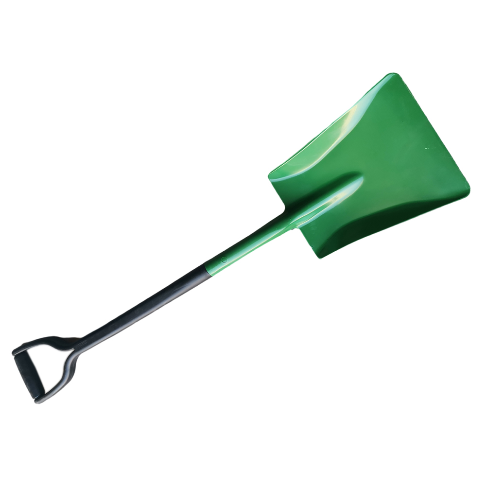 Industrial Grade Garden Shovel Multi-Functional Explosion-Proof Non-Spark Shovel Green Square Plastic Hand Tool Marine Ship Work Safety Tool for Marine Weeding Supplies