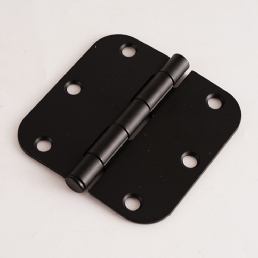 Customization Security House Flush Hinge Hardware Accessory Furniture Round Corner Square Hinge 3.5 inch Matte Black Door Hinges