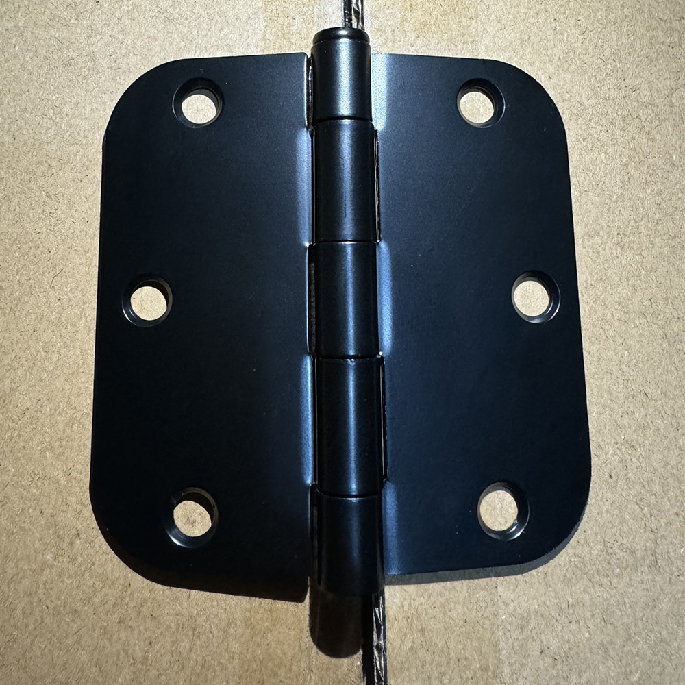 Black Plain Bearing Hinges 3.5 Inch Security House Door Hinges Interior Doors Hinges