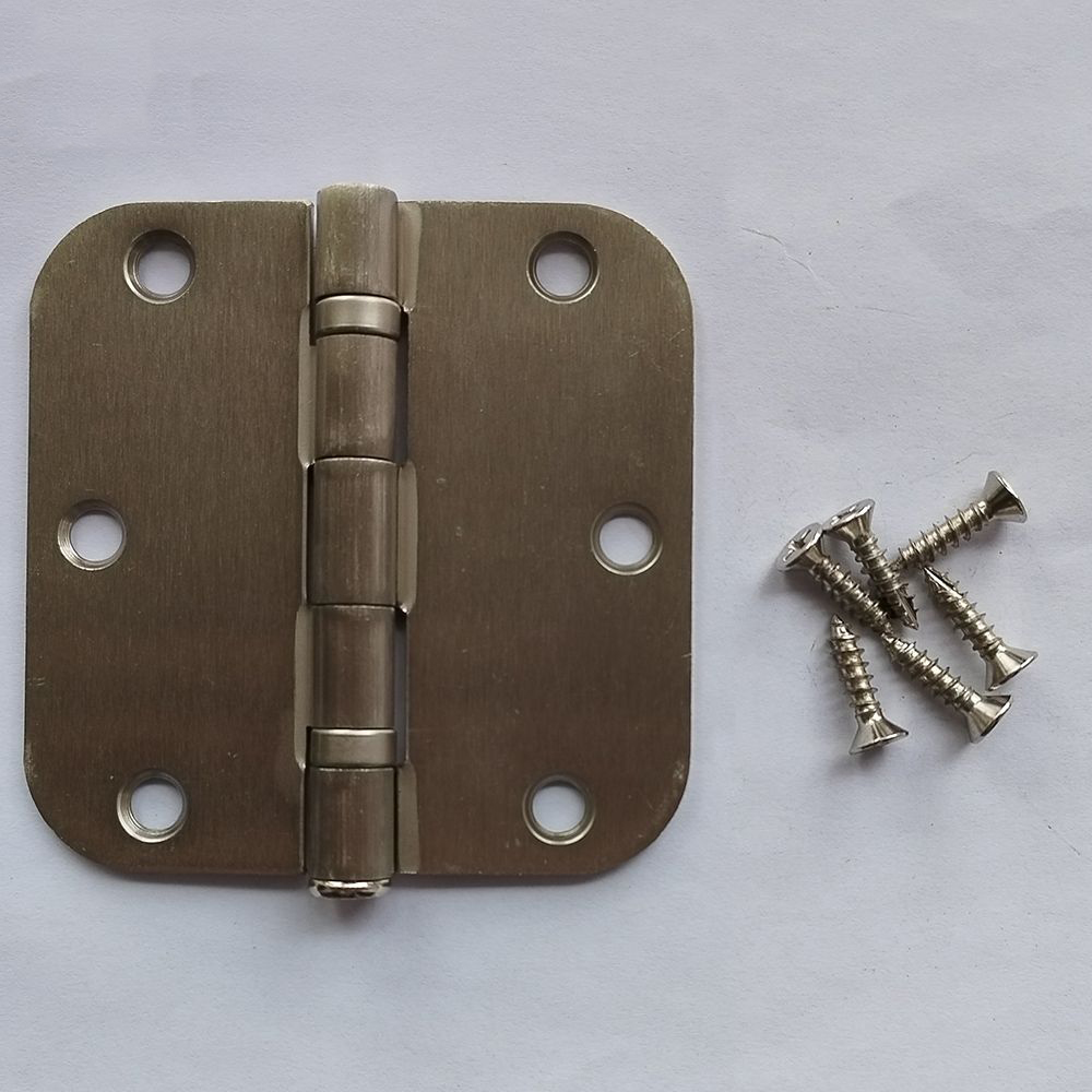 Customized Residential American Hinge Wooden Door Hinge 3.5*3.5 Inch Invisible Universal Brushed Nickel Door Hinges with Screws
