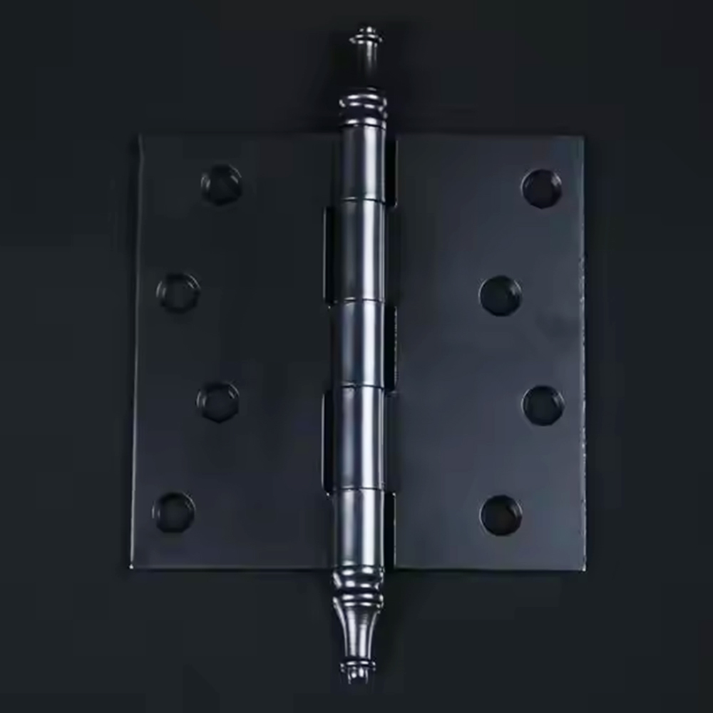 4inch Black Coat Furniture Cabinet Hinges Inner and Outer Door Hardware Flush Hinge Heavy Duty Butterfly Hinge