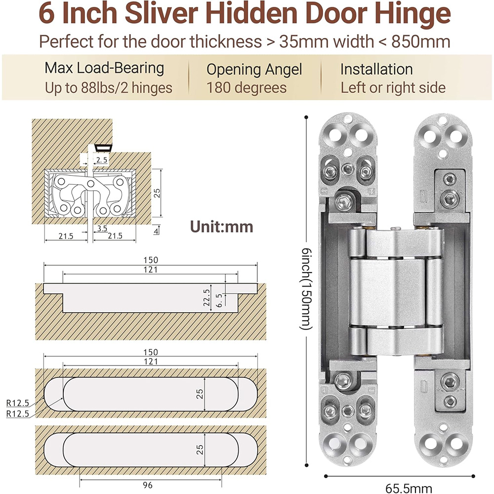 Invisible Door Hinges 1 3