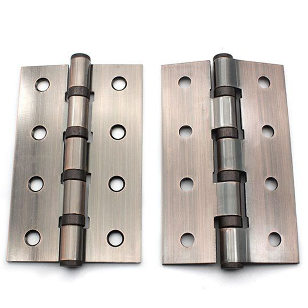 4 inch 4.5 inch Straight Row of Holes Mute Bearing Hinge Door & Window Hardware Flush Iron Hinge Thickened Door Hinge