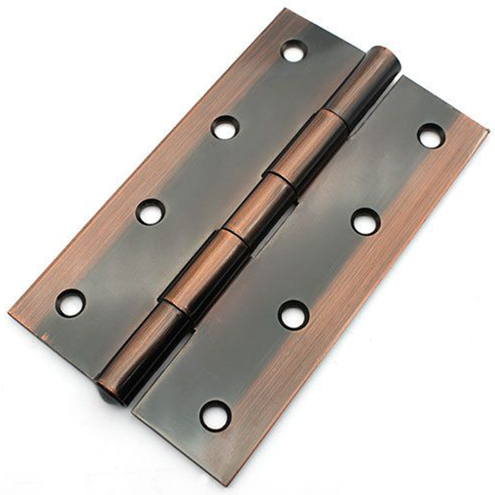 Sri Lanka Straight Row of Holes Door Hinge Red bronze Doors and Windows Iron Hinge 3 inch 5 inch Thickened Mute Flush Hinge