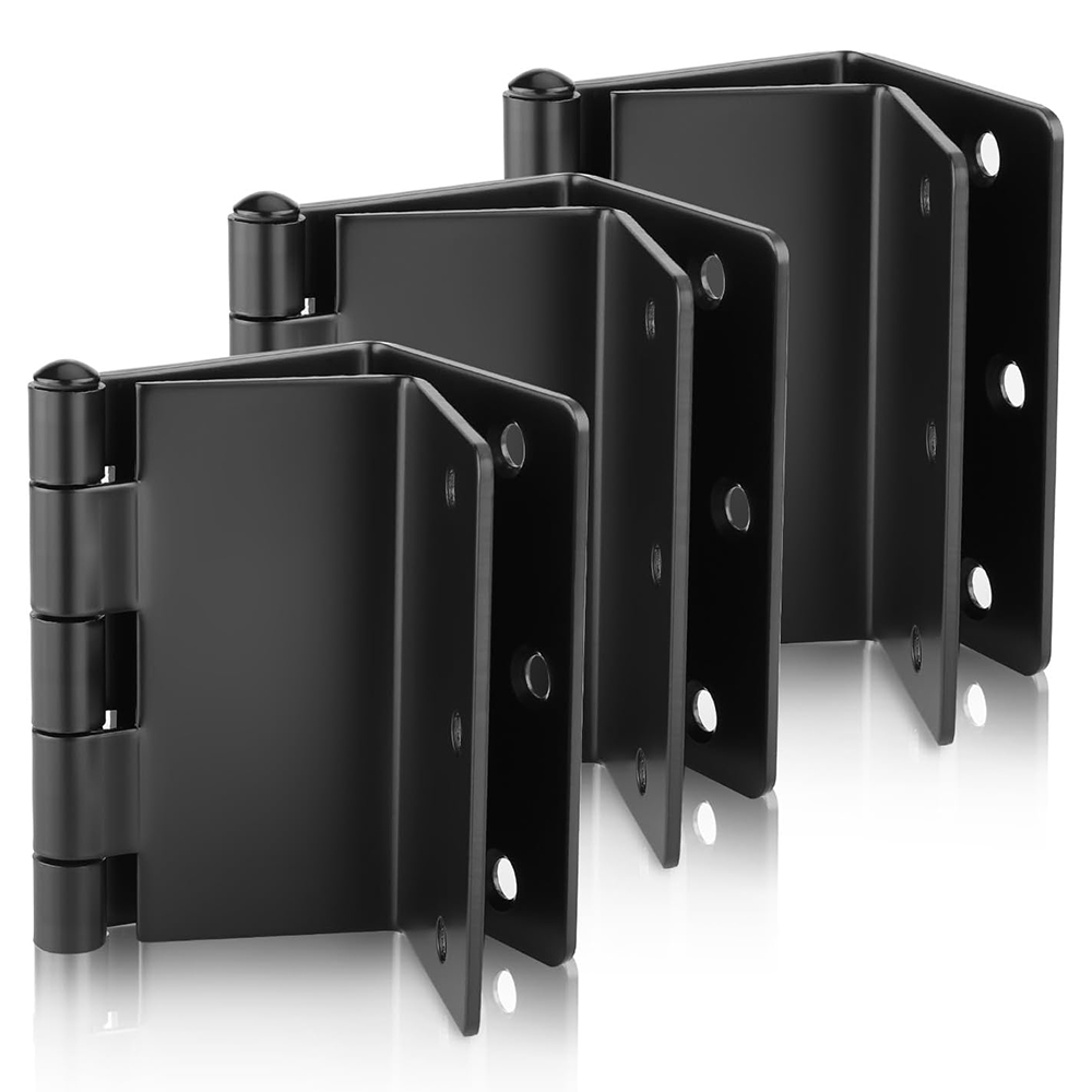 Matte Black Full Mortise Hinges Expandable Door Hinges 3.5 Inches Heavy Duty Offset Door Hinges with 1/4'' Radius Corner