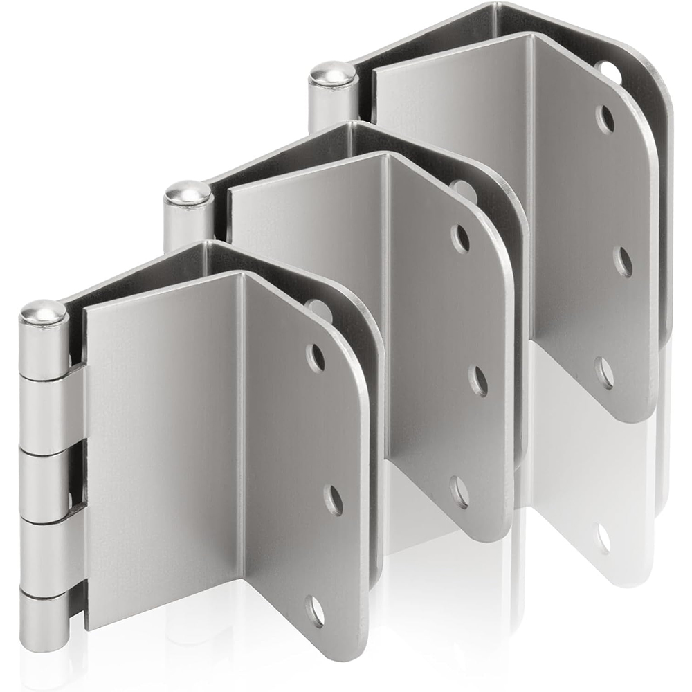 3.5inch Swing Clear Offset Door Hinge Satin Nickel Offset Hinges with 5/8'' Radius Corner for Heavy Duty Door Exterior Door Interior Door