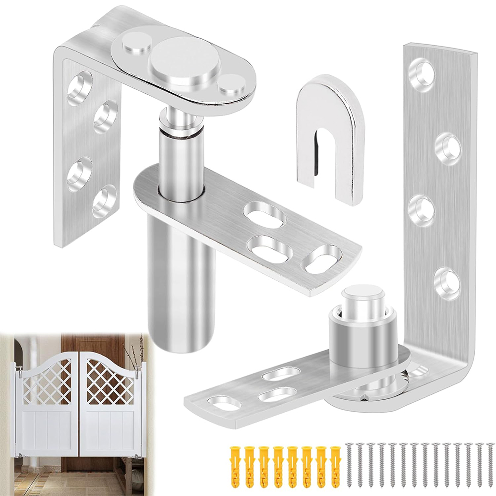 Heavy-Duty Self-Return Swinging Cafe Doors Hinge Double-Action Saloon Door Hinge 304 Stainless Steel Hinges for Indoor/Outdoor Use