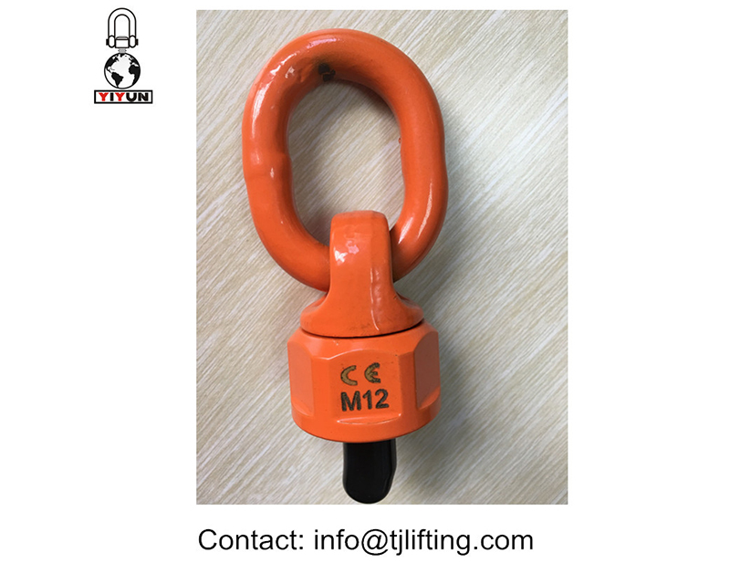 Rotated 360 degree tool free mounting load ring