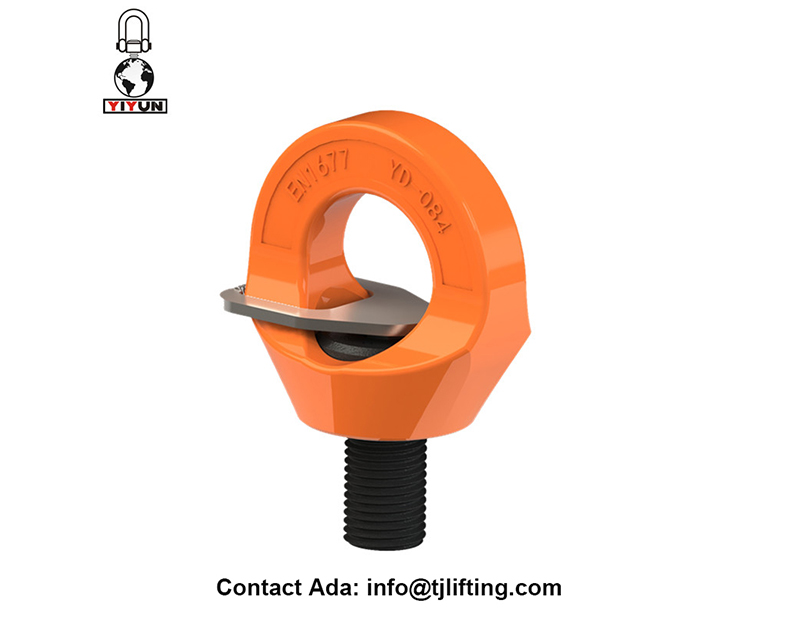 powder-coating Orange color swivel eye bolts YD084