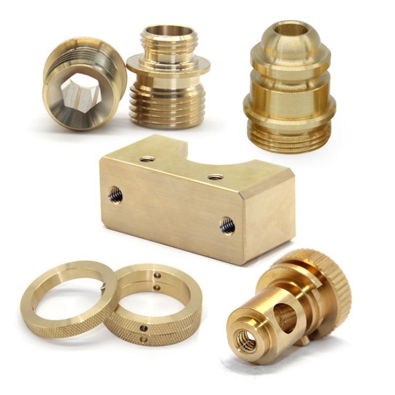CNC machining company custom machined brass hardware inserts precision brass turned parts for sale