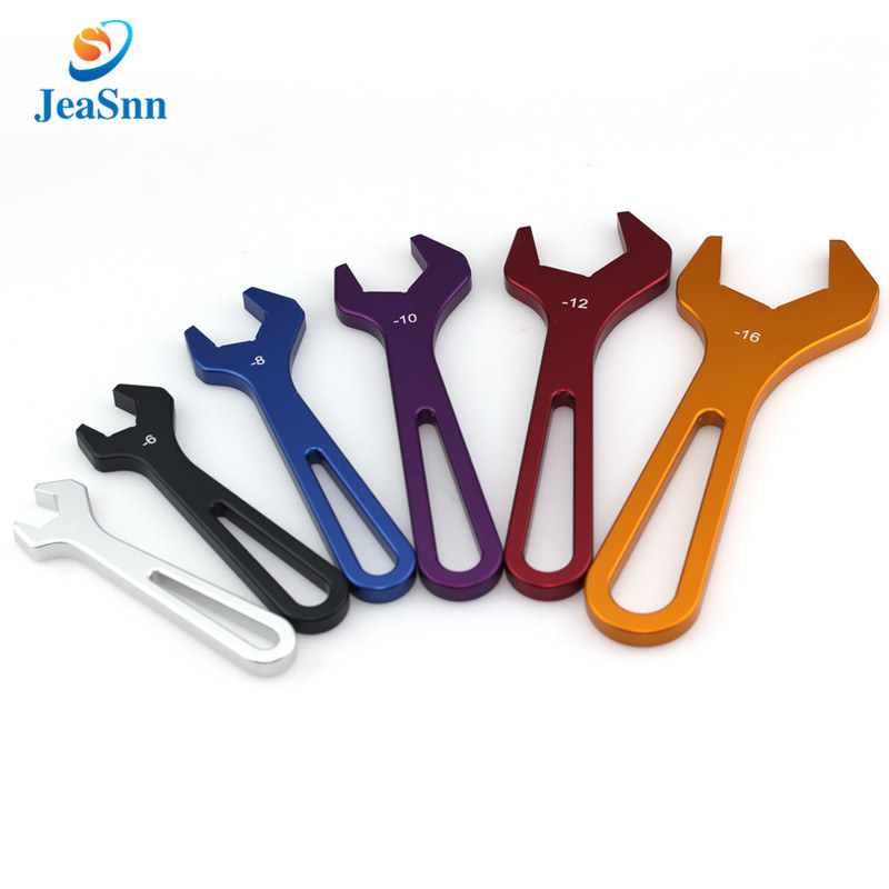 China manufacturer custom double open ended adjustable wrench AN3-AN20 spanner set hose fitting wrench aluminum AN wrench for sale