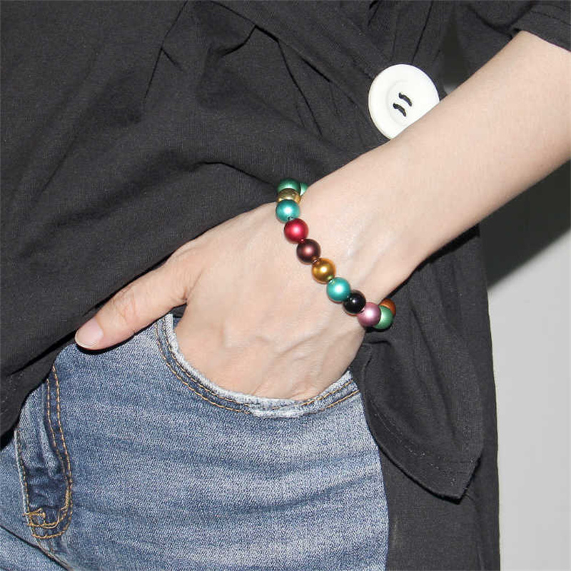 Round bead ball black necklace solid aluminum oxide balls with 3mm hole for sale