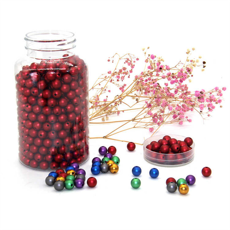 Custom fashion neck round beads modern 10mm-15mm anodized aluminum bead for sale