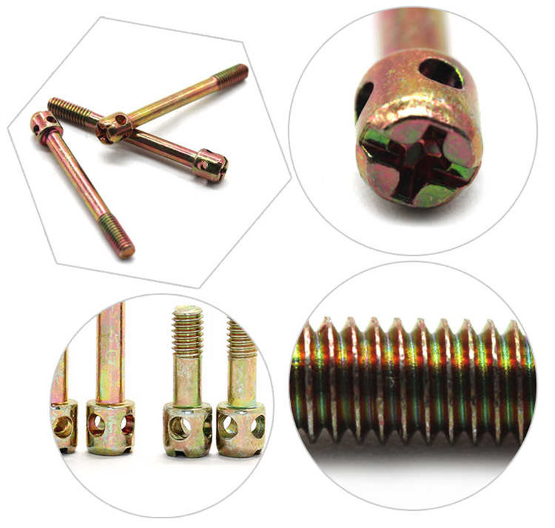M3 M4 M5 M6 color zinc plated terminal screw closure lead meter screw electric meter sealing hole bolts phillips sealing fasteners brass sealing screws for sale