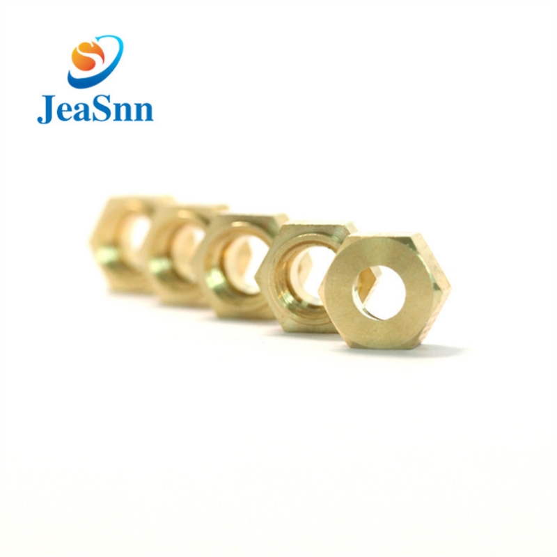 Precision Brass Decorative Nut Hex Brass Nut With Hole for sale