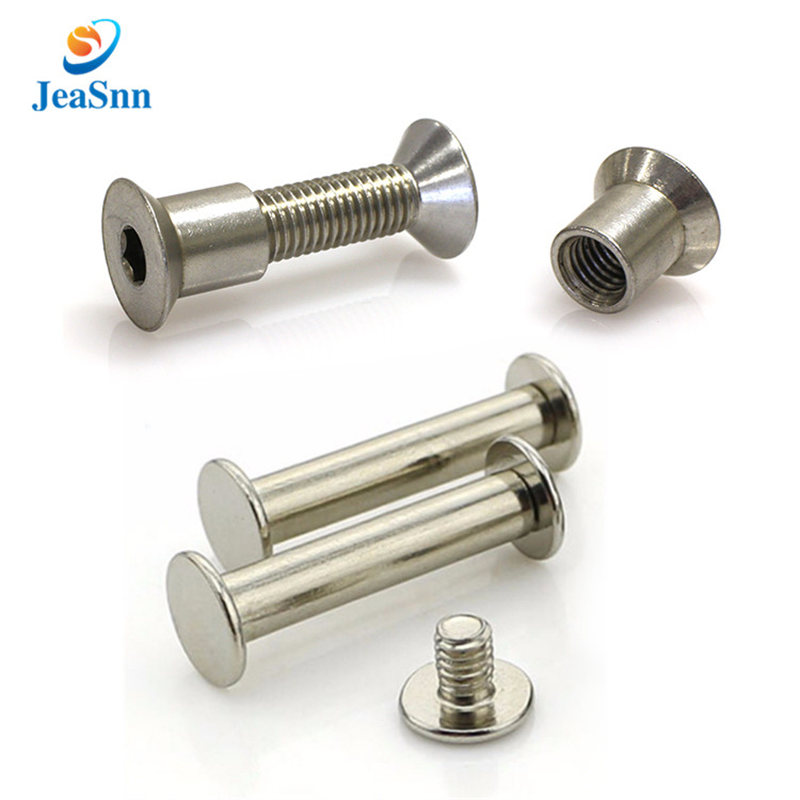 Sex bolt skateboard countersunk stainless steel binding post screw decorative chicago screws male and female screw fasteners