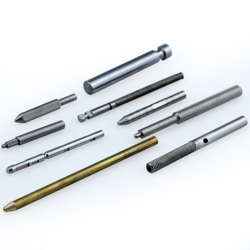 Custom precision small brass aluminum metal shafts threaded round 304 316 stainless steel shaft for sale