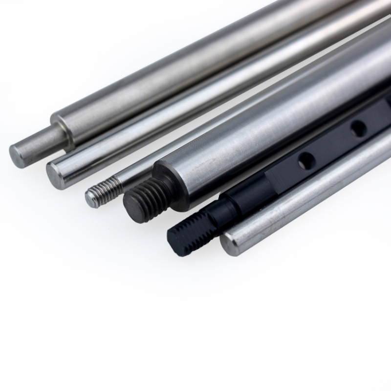 Custom precision small brass aluminum metal shafts threaded round 304 316 stainless steel shaft for sale