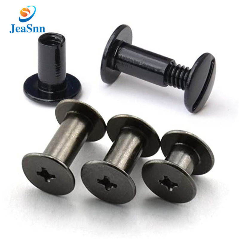 Metric sex bolt copper binding post head screw male to female brass chicago screws for leather for sale