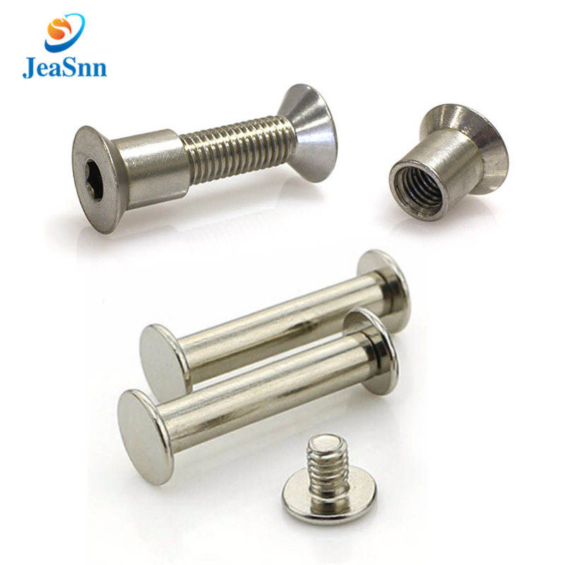 Metric sex bolt copper binding post head screw male to female brass chicago screws for leather for sale