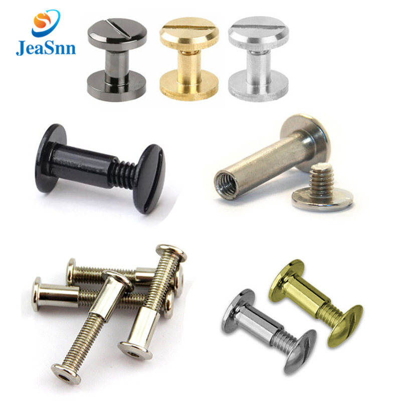 Metric sex bolt copper binding post head screw male to female brass chicago screws for leather for sale