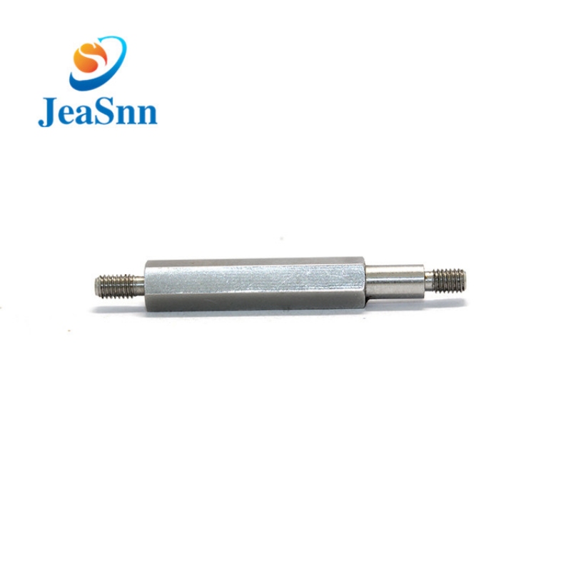 CNC Lathe Machining Hexagonal Shaft Hexagonal Shaft Double Thread Shaft for sale