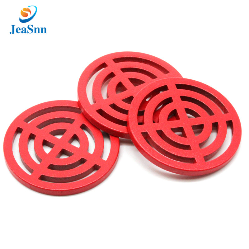Custom logo flat anodized aluminum washer with anodizing gold red color for sale