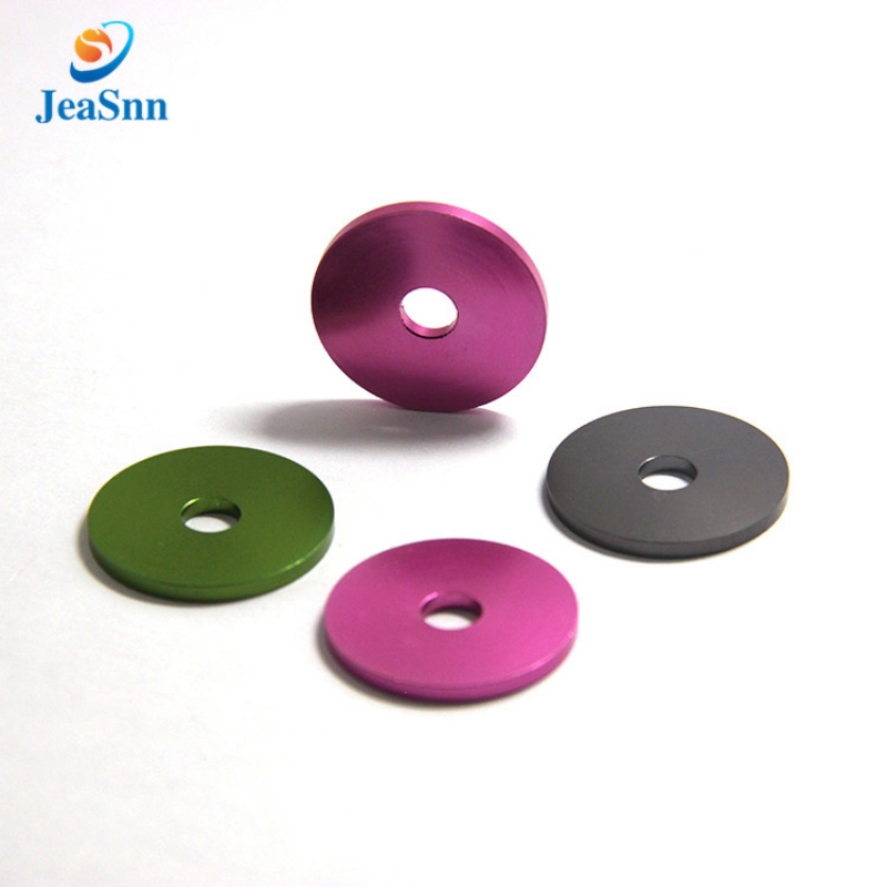 Custom round metal countersunk anodized aluminum flat washers