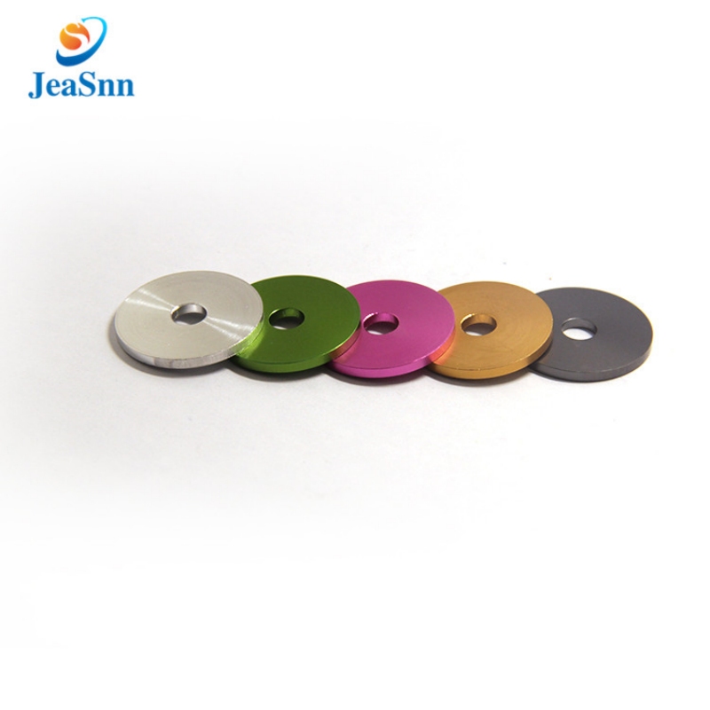 Custom round metal countersunk anodized aluminum flat washers for sale