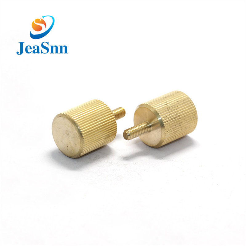 Fastener Manufacturer Brass Thumb Screw Mould-in Straight Knurling Brass Screws for sale