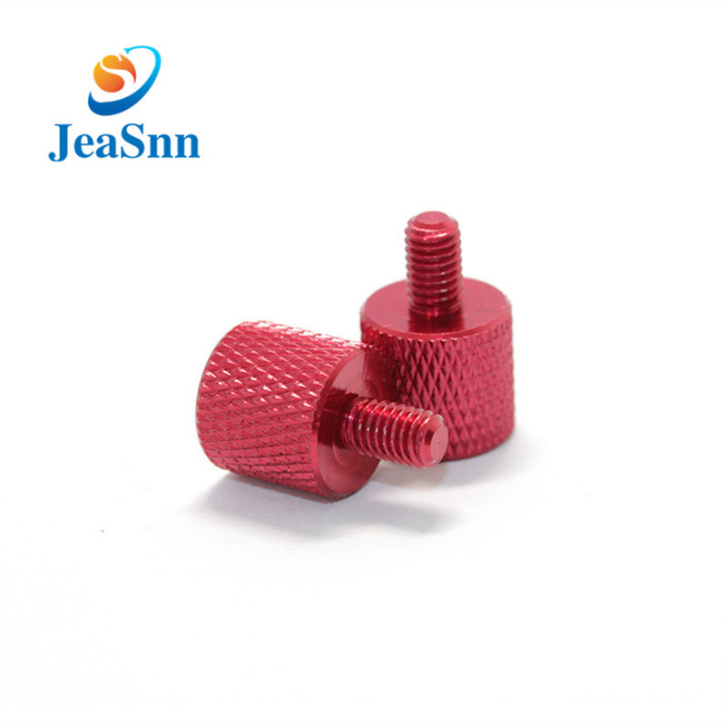 Customized Aluminium Screw M3 Knurled Head Thumb Screw for sale