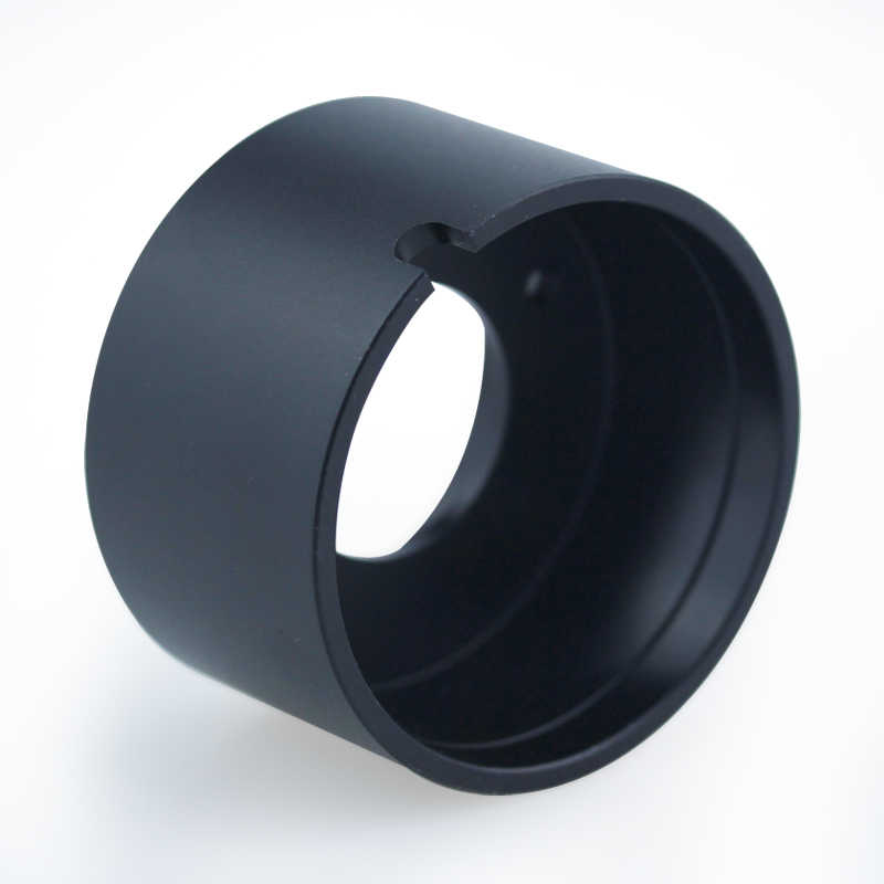 Aluminum 6061 cnc track light parts anodized black track light housings