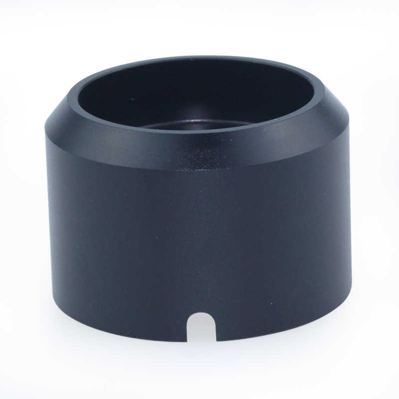 Aluminum 6061 cnc track light parts anodized black track light housings for sale