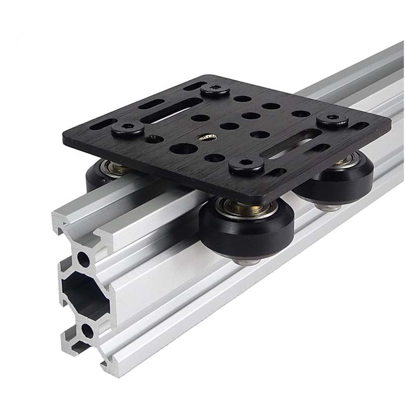 Custom CNC machining aluminum Stand Off Plate V slot gantry plate