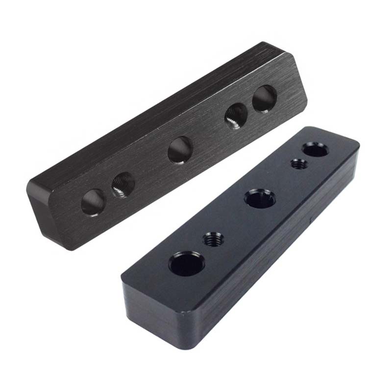 CNC machining aluminum spacer block POM acme anti nut block backlash lead screw nut block for sale