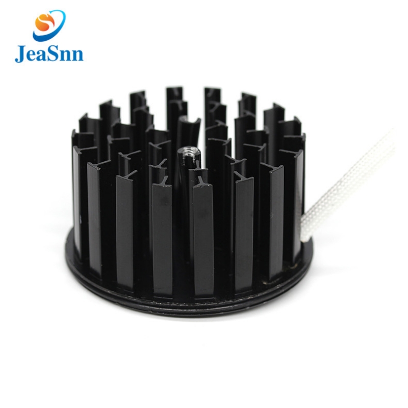 China Led Light Black Anodized Aluminum Lighting Partsa for sale