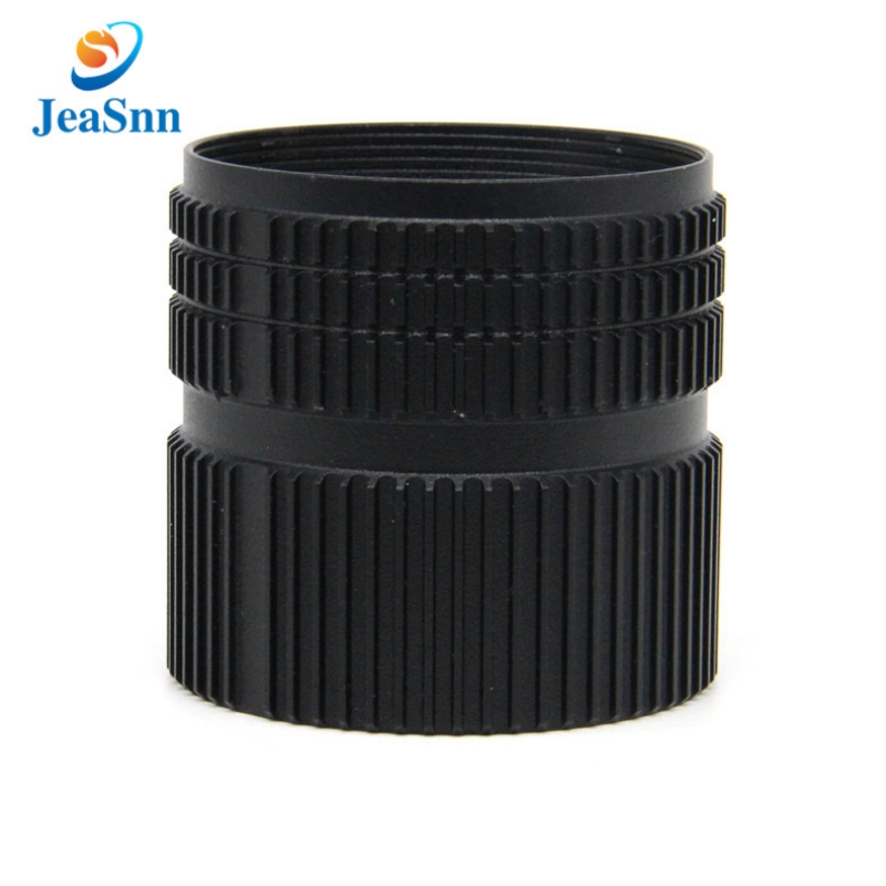 China Led Light Black Anodized Aluminum Lighting Partsa for sale