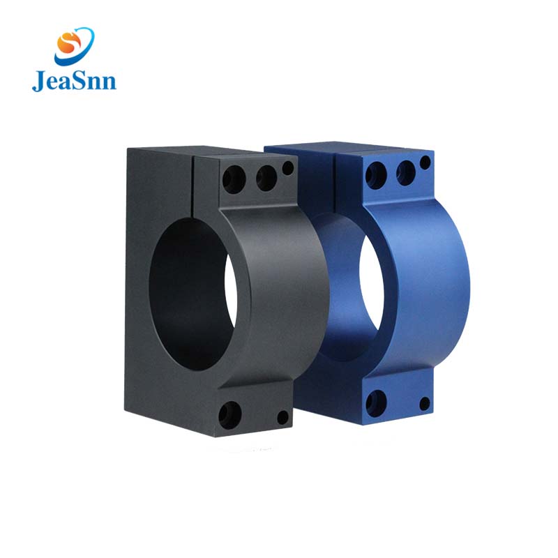 Custom machining aluminum spindle bracket 65mm 80mm cnc router spindle mount