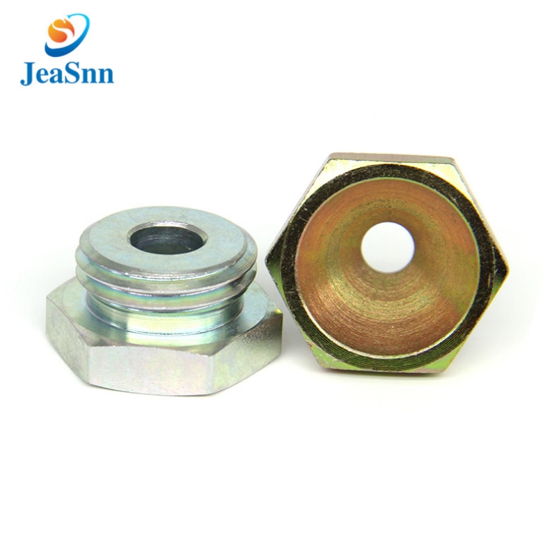 Color Zinc Plating Hex Push Button Nut Regular Concave Flat Switch Nut for sale