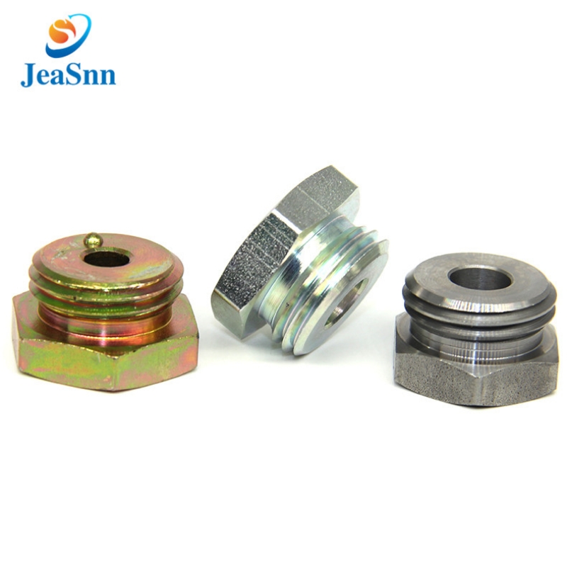 Color Zinc Plating Hex Push Button Nut Regular Concave Flat Switch Nut for sale