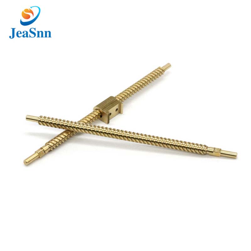 Lead screw trapezoidal threaded rods with brass nuts for sale