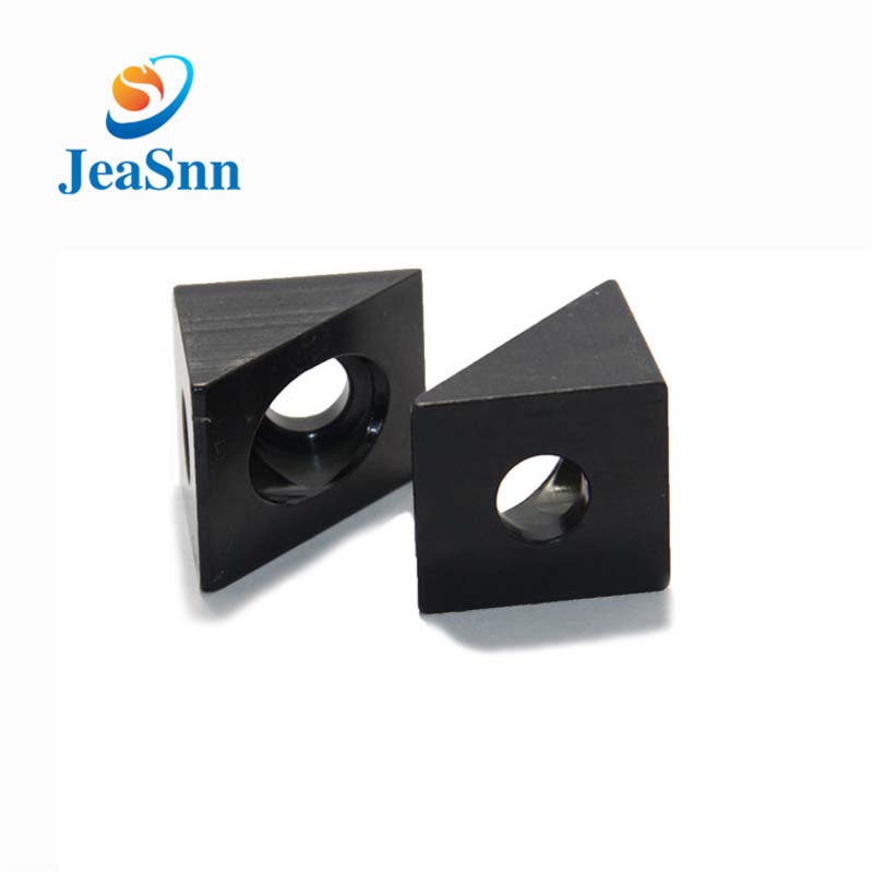 Black Anodized Aluminum CNC Spare Parts Corner Connector for 3d Printers for sale