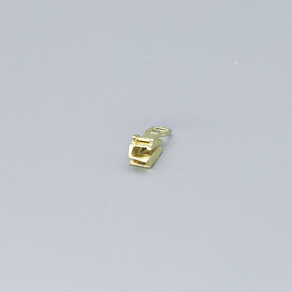 Make a statement with a bold and beautiful gold zipper slider.
