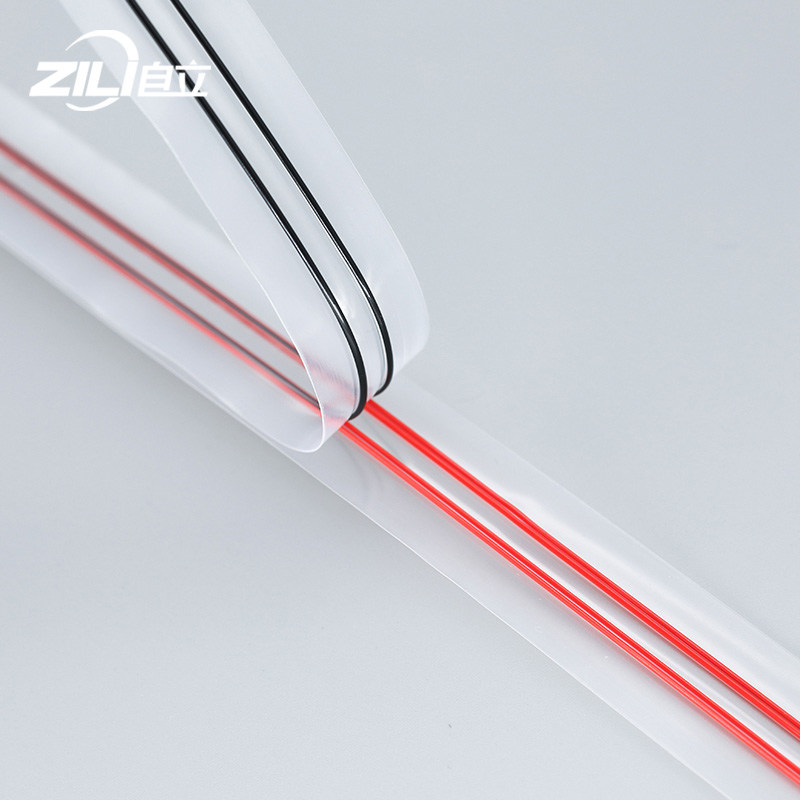 Multi Colored Customized Plastic Flange Zipper For Vacuum Bags