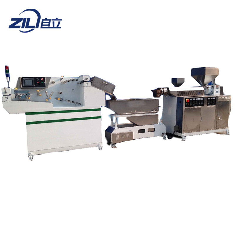 Vieno arba dvigubo užtrauktuko ekstruderis